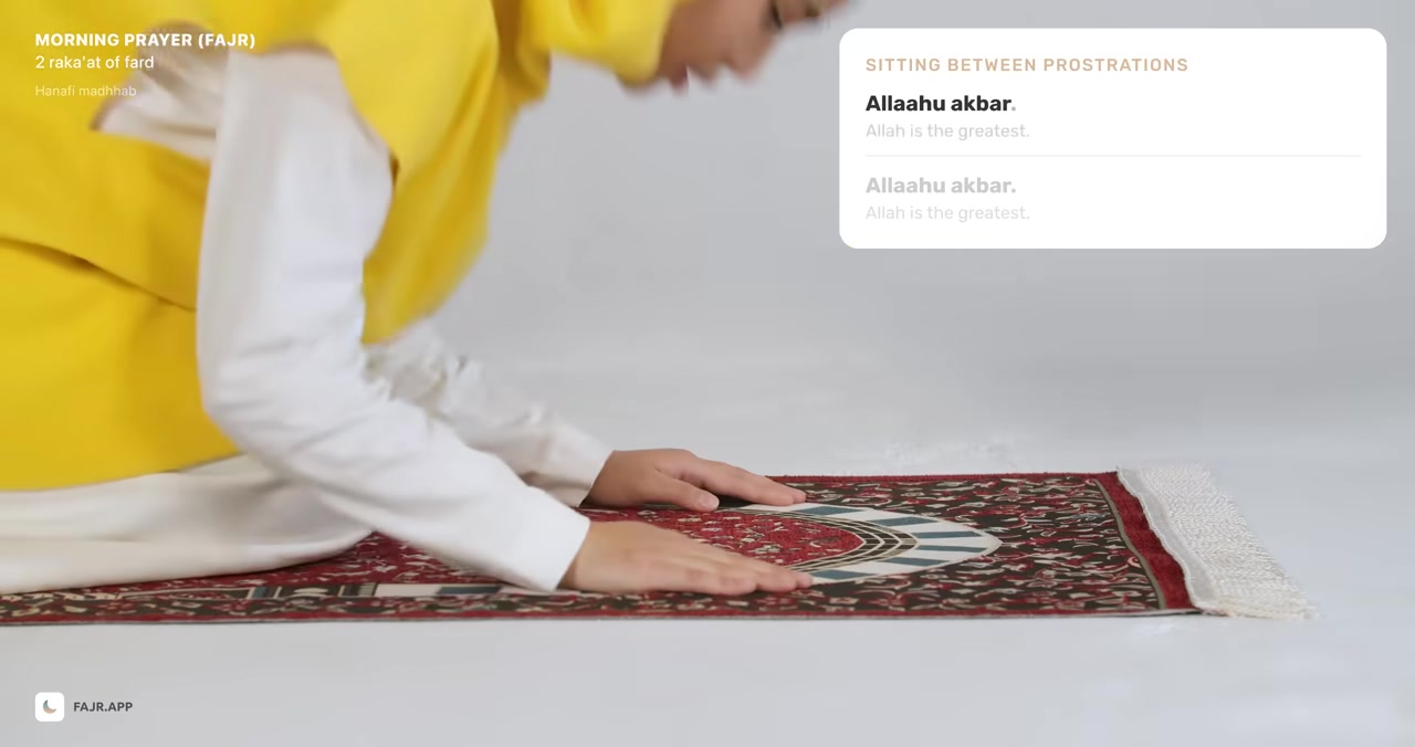 Jalsa — Sitting between Sajdahs (Rakat 2) posture