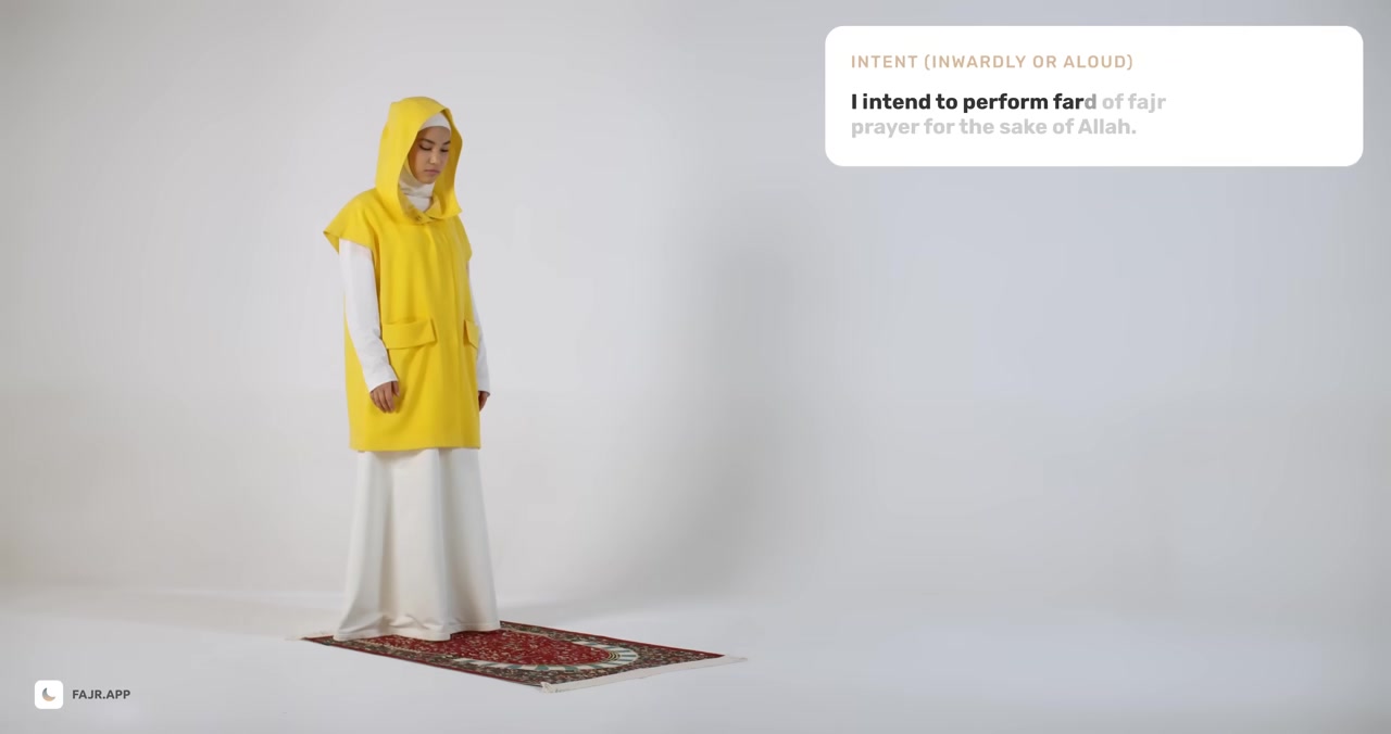 Niyyah (Intention) posture