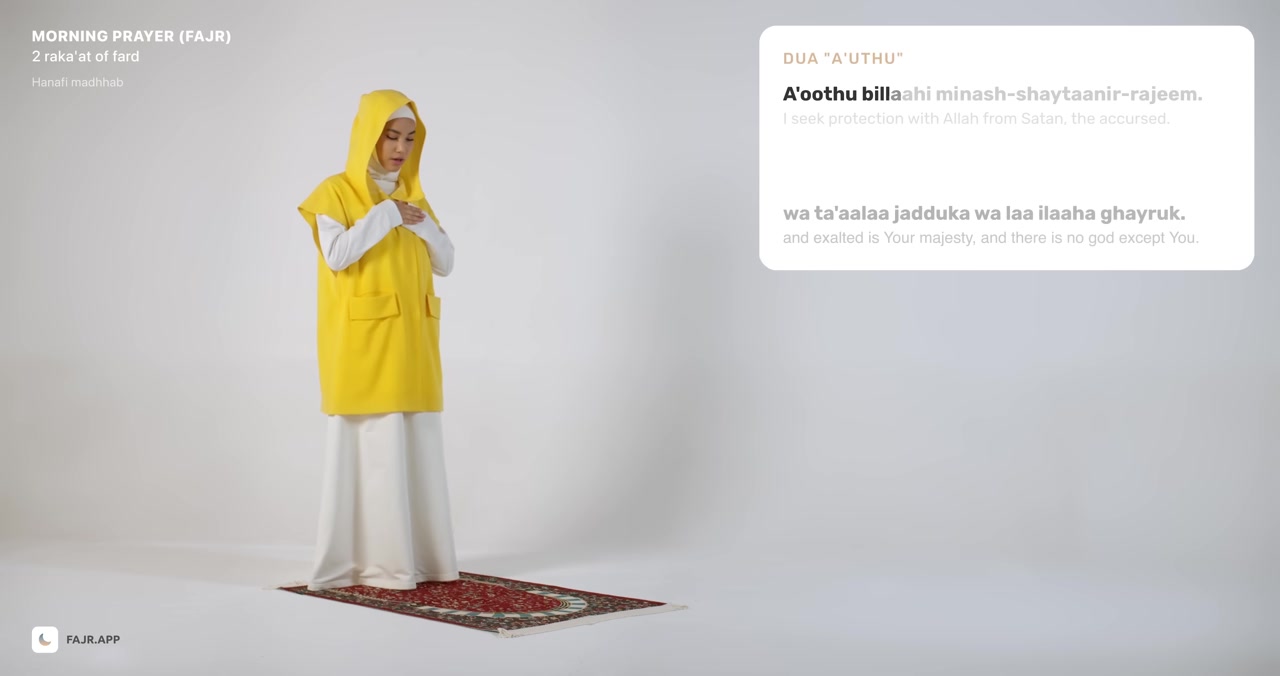 Ta'awwudh posture