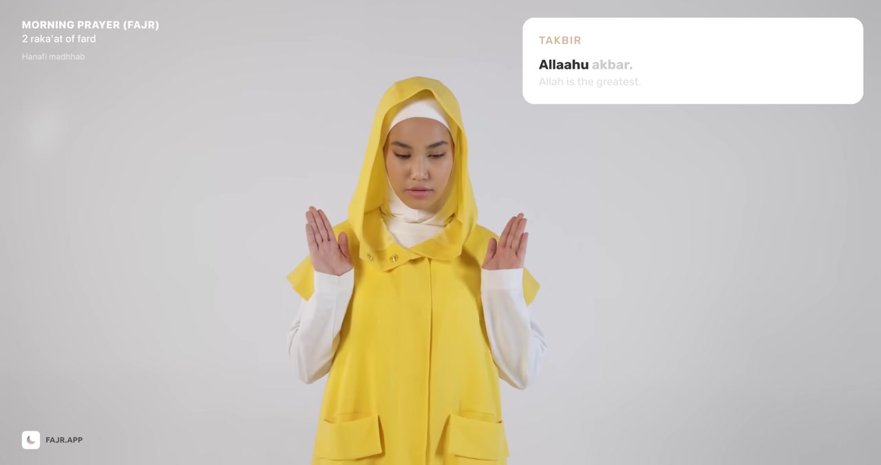 Takbir Tahrimah posture
