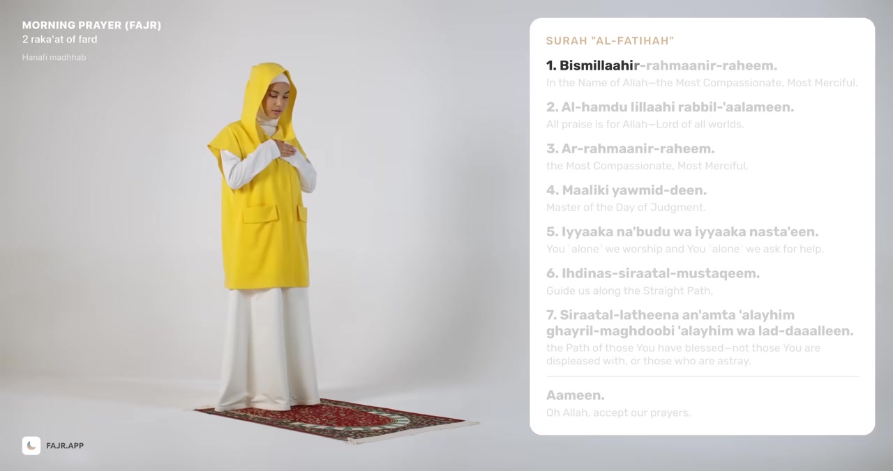 Tasmiyah (Rakat 2) posture